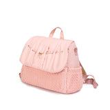 Pink waterproof padded nylon diaper bag with handles