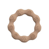 Multi shape silicone teething ring
