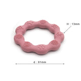 Multi shape silicone teething ring