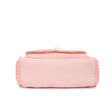 Pink waterproof padded nylon diaper bag with handles