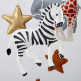 Felt mobile “Safari Animals” for baby