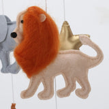 Felt mobile “Safari Animals” for baby