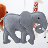 Felt mobile “Safari Animals” for baby