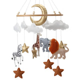 Felt mobile “Safari Animals” for baby