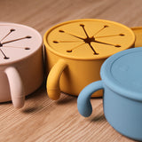 Silicone Baby Snack Bowl with Handles (and Lid) | Micha