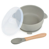 • 1 pair of wooden and silicone cutlery (fork and spoon)