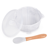 • 1 pair of wooden and silicone cutlery (fork and spoon)