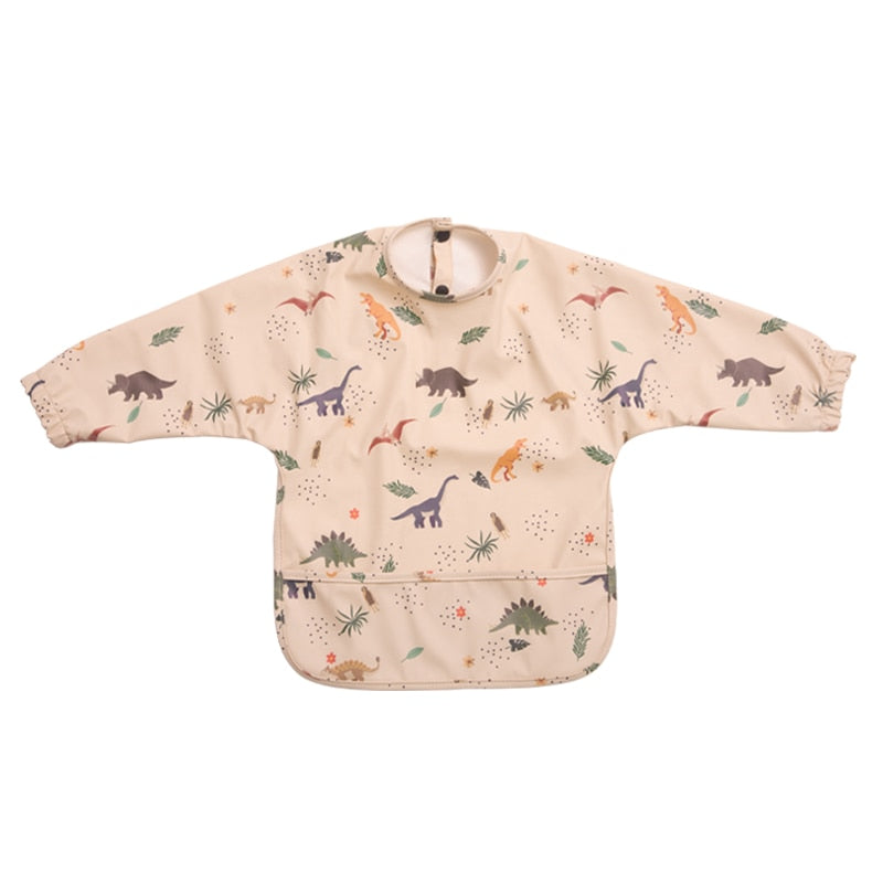 Bavoir Imperméable Ajustable à Manches Longues avec Poche