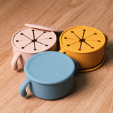 Silicone Baby Snack Bowl with Handles (and Lid) | Micha