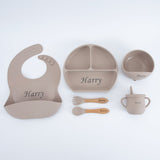 Set repas unique personnalisable en silicone