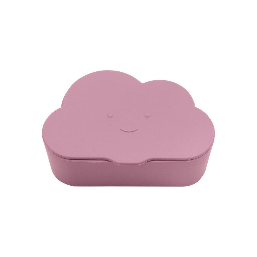 Small multi-shaped silicone snack box