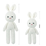 Handmade crochet Léonore soft toy for baby Rabbit shape 