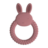 Bunny love silicone teething ring rabbit shape