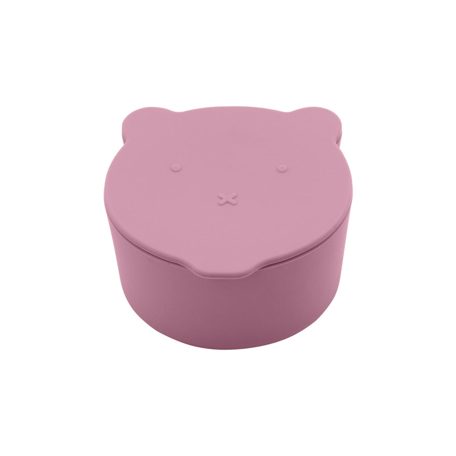 Small multi-shaped silicone snack box