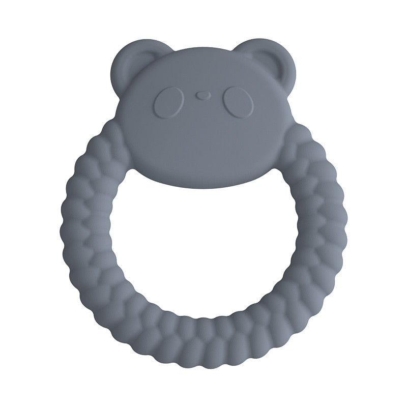 Panda love silicone baby teething ring