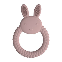 Bunny love silicone teething ring rabbit shape