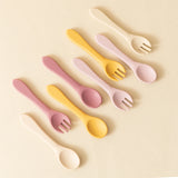 Cutlery (Fork and Spoon) in silicone - Mix and Match