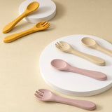 Cutlery (Fork and Spoon) in silicone - Mix and Match