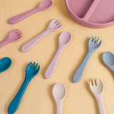 Cutlery (Fork and Spoon) in silicone - Mix and Match