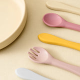 Cutlery (Fork and Spoon) in silicone - Mix and Match