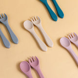 Cutlery (Fork and Spoon) in silicone - Mix and Match