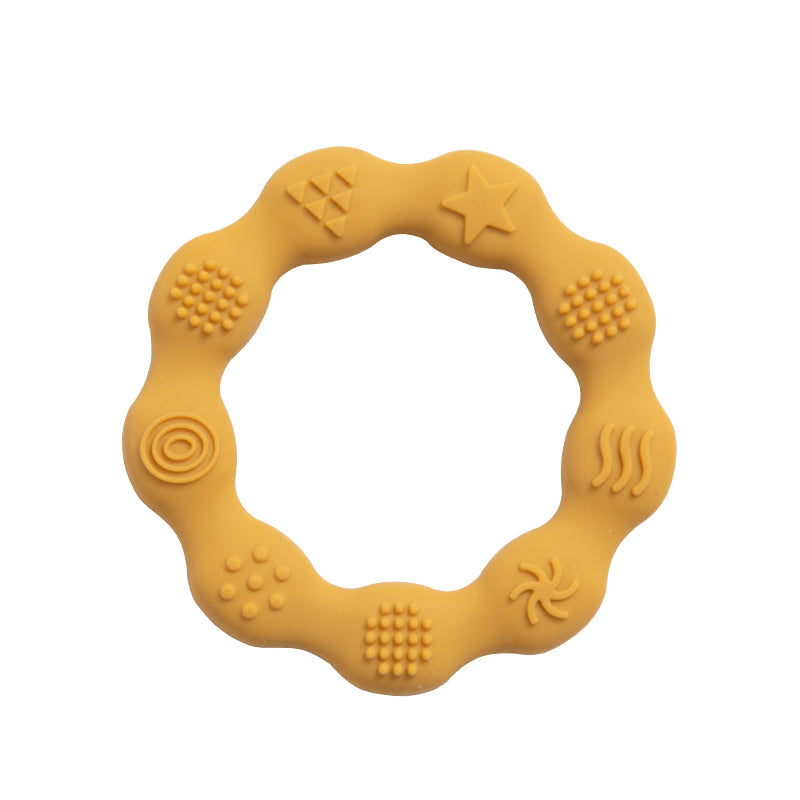 Multi shape silicone teething ring