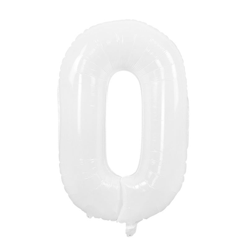 Ballons géants chiffre anniversaire Blanc
