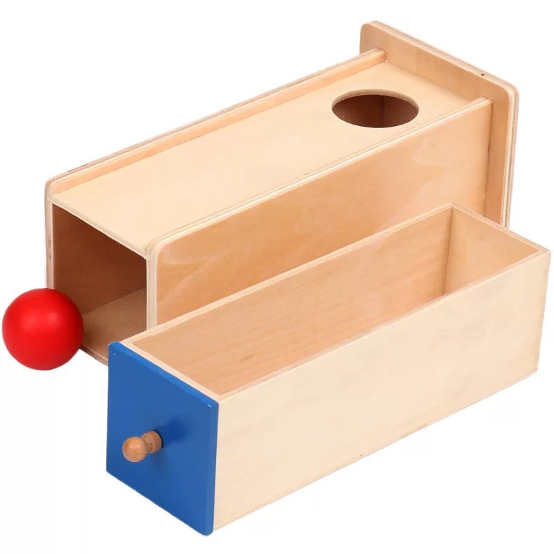 Kit de jeu en bois pédagogie Montessori - motricité globale et notion de permanence