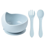 Winter white / Round bowl and cutlery