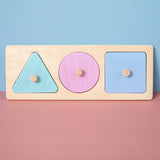 Montessori pedagogy wooden pastel game kit