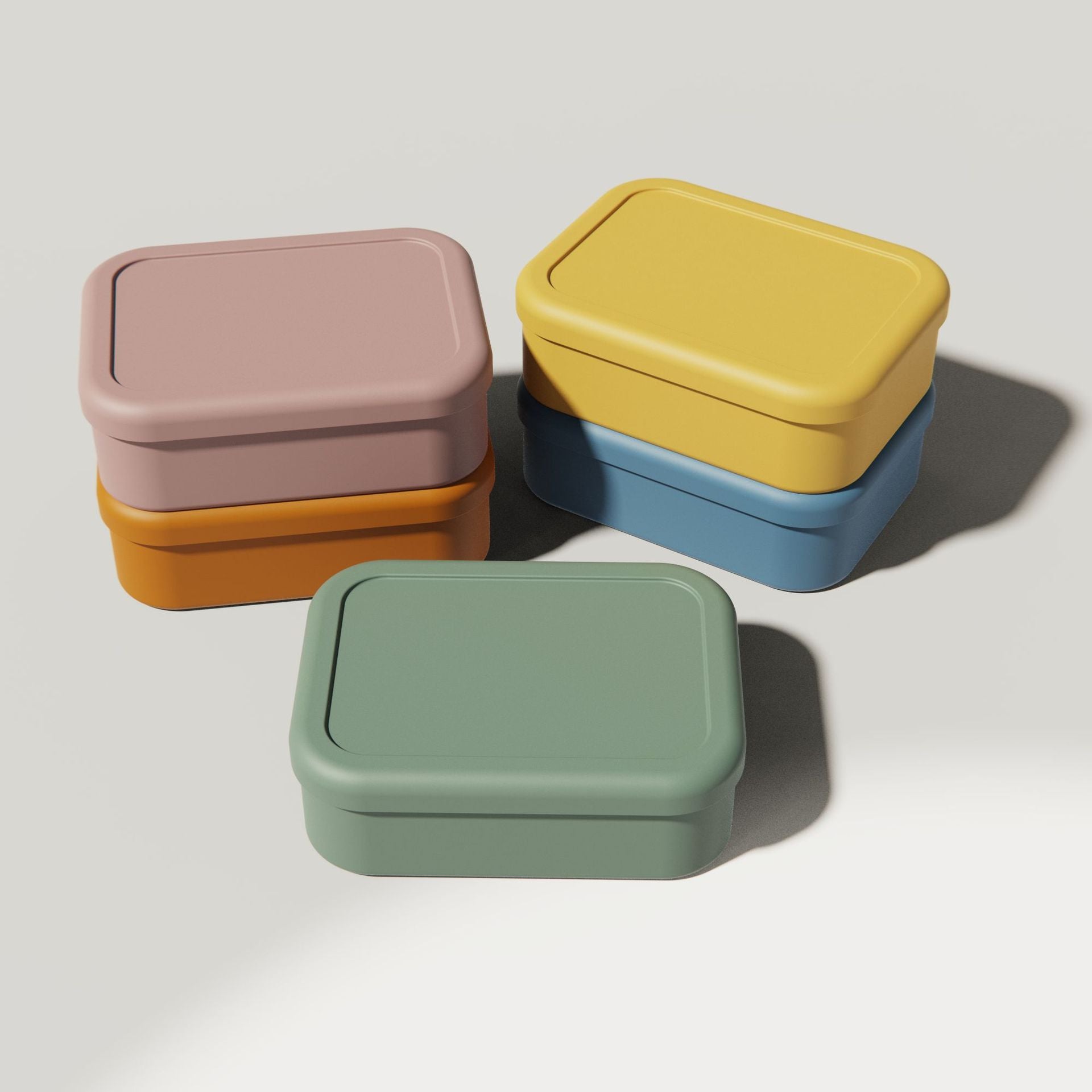 Modern silicone lunch box with lid | midday