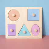 Kit de jeu pastel en bois pédagogie Montessori