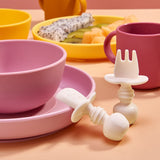 Le set repas pour bébé en silicone 5 pièces  | Acha
