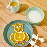 Le set repas pour bébé en silicone 5 pièces  | Acha