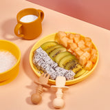 Le set repas pour bébé en silicone 5 pièces  | Acha