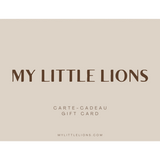 e-carte cadeau mylittlelions