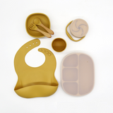 Le set repas pour bébé en silicone | 7 pièces  | Lily